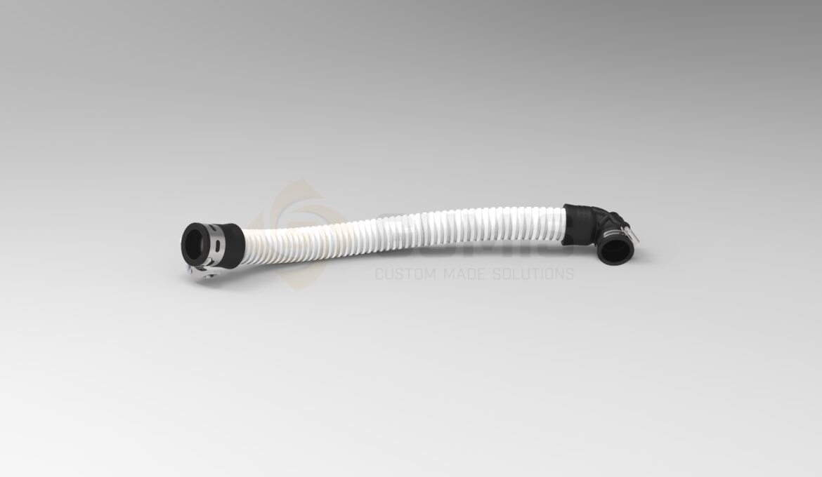 Flexible hose with elbow 90 connection