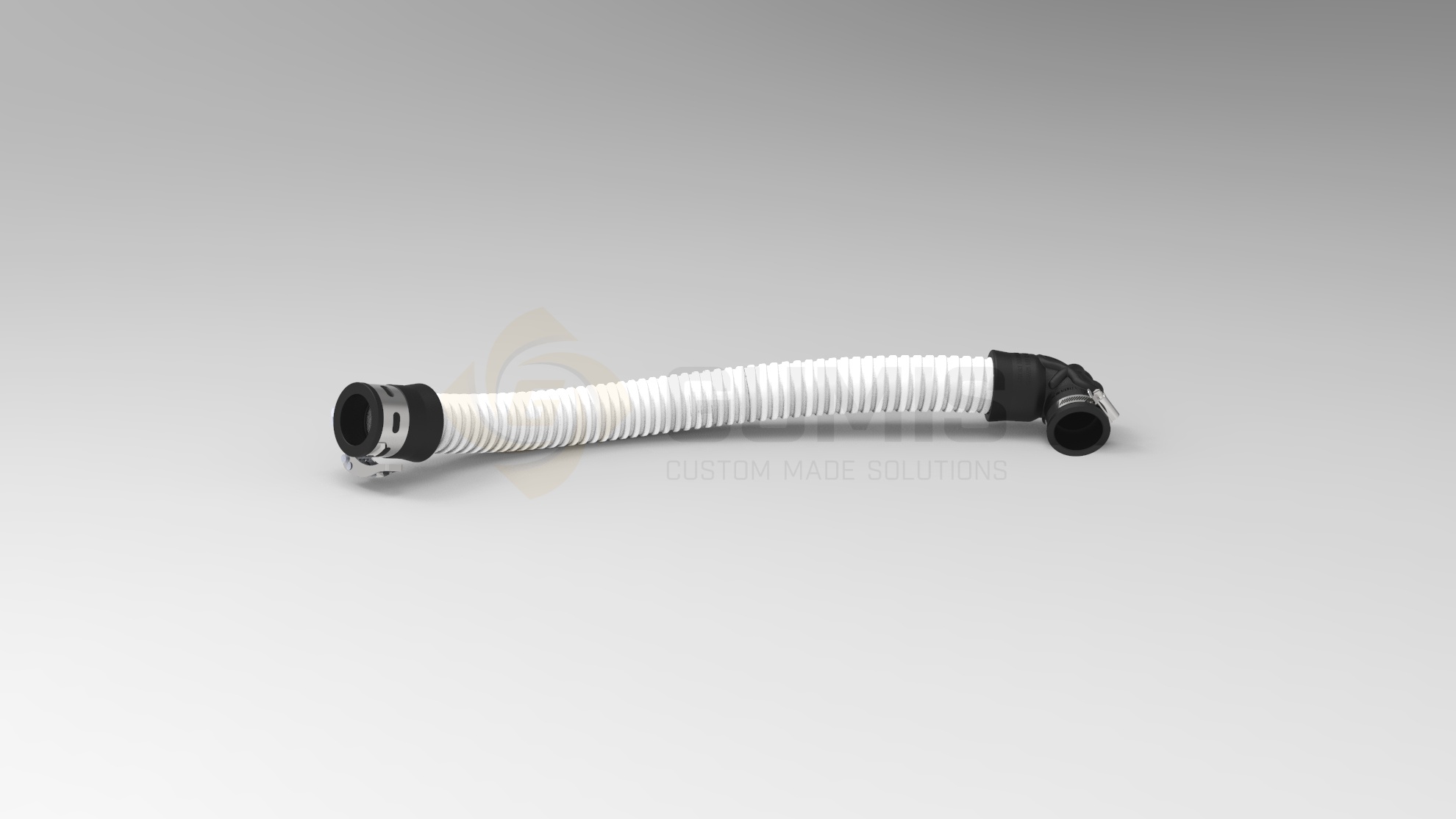 Flexible hose with elbow 90 connection