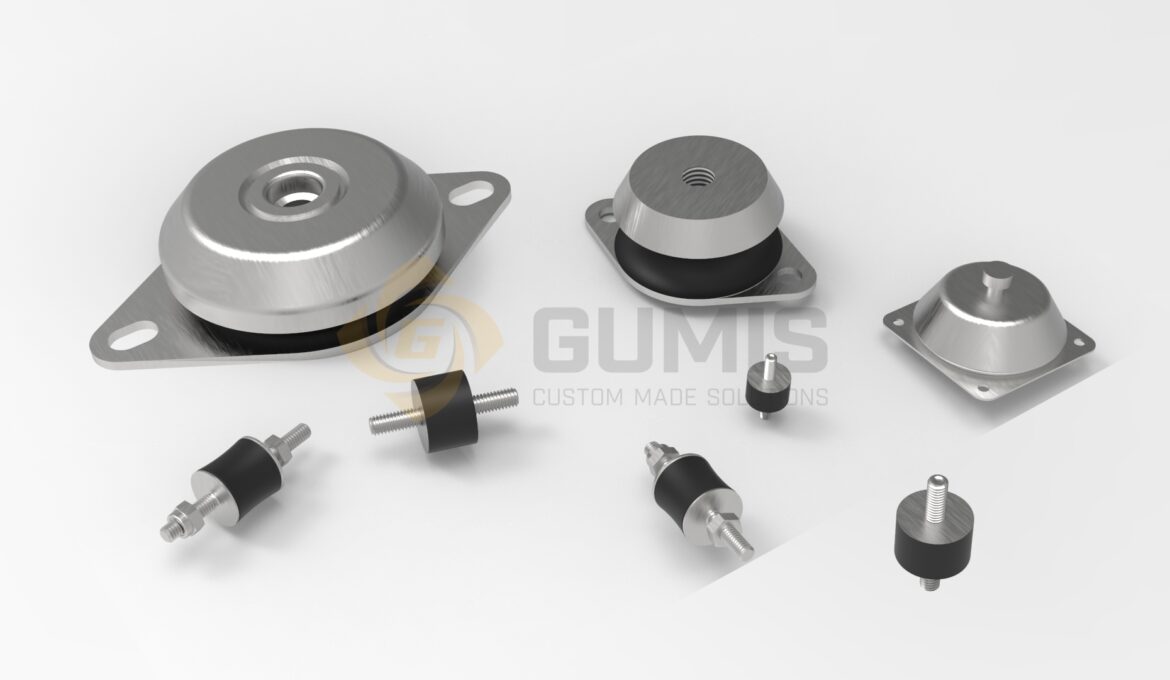 Various antivibration pump mounts