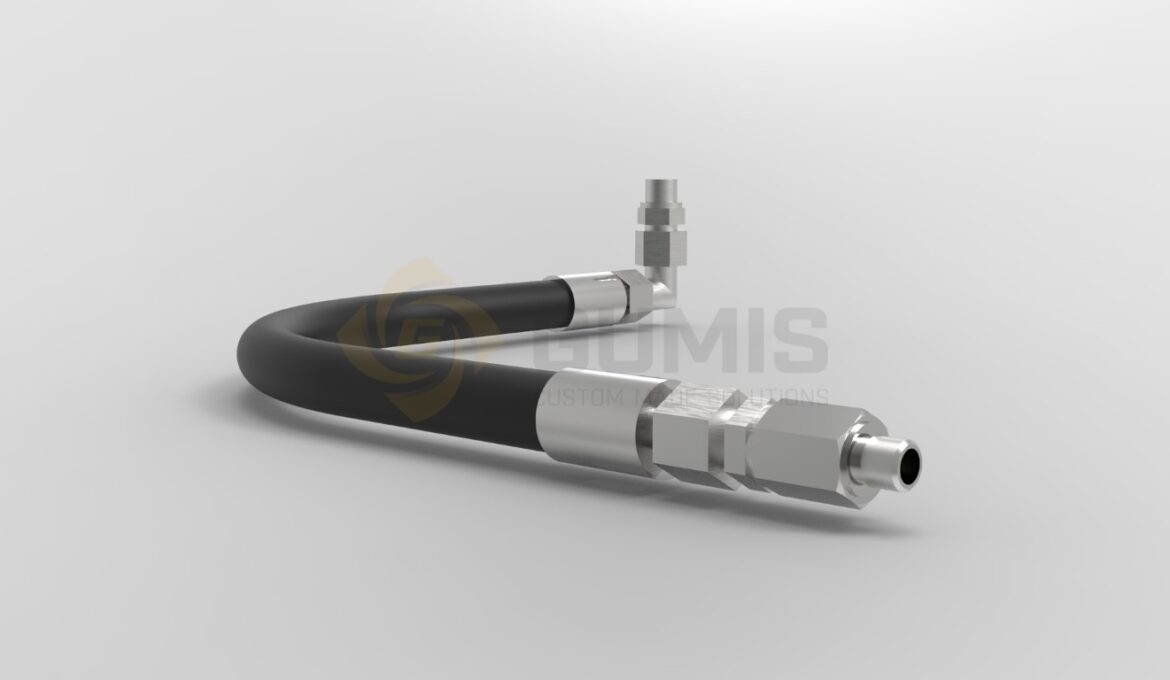 Hydraulic hose with fittings