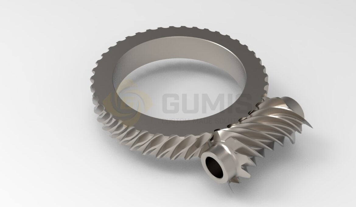 Various gears in different materials