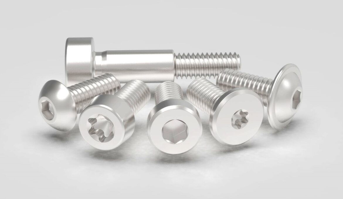 Various types of screws and bolts